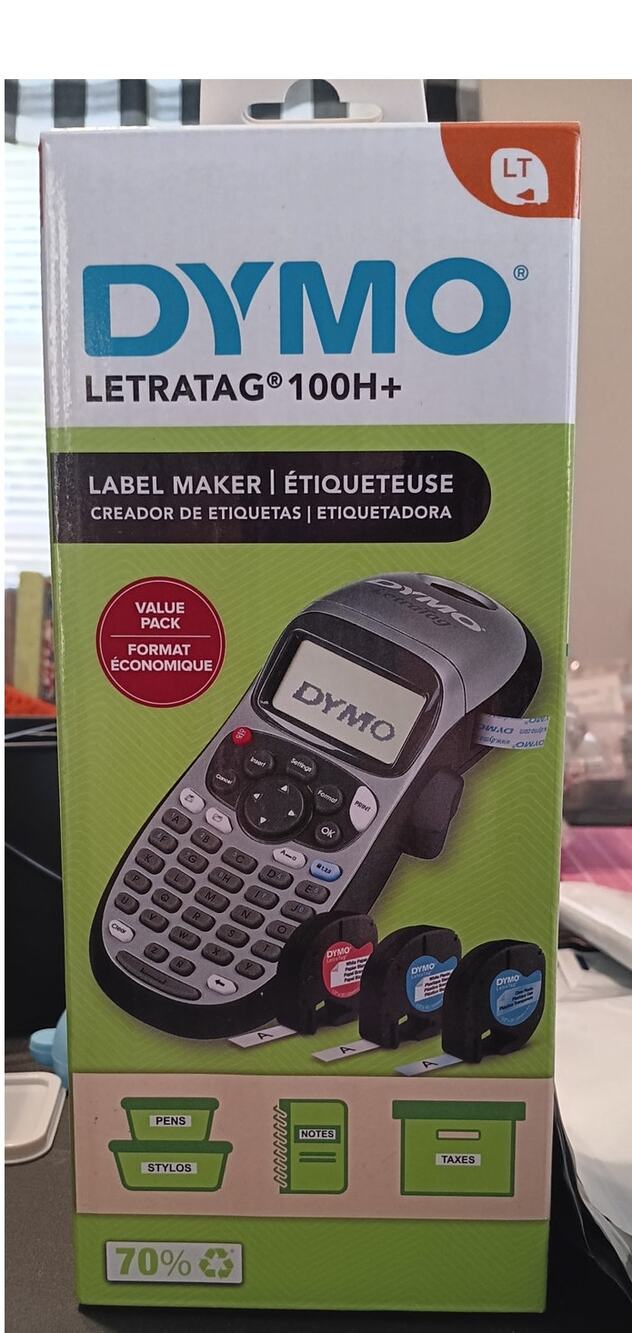 Dymo Letratag 100H+ Label Maker NIB Includes 3 Bonus Label Cassettes